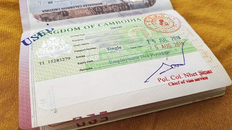 Cómo conseguir el Visado de Camboya On Arrival