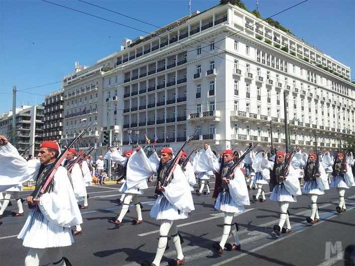Cambio de guardia, Plaza Sintagma, Atenas, Grecia