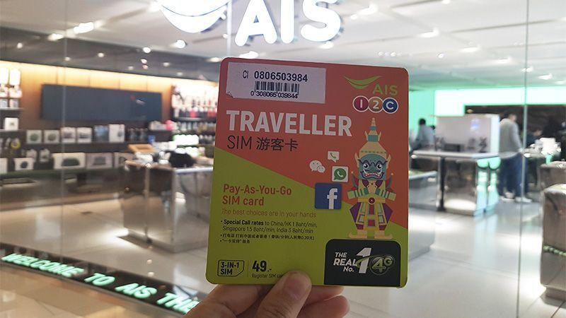 Tarjeta SIM con Internet en Tailandia
