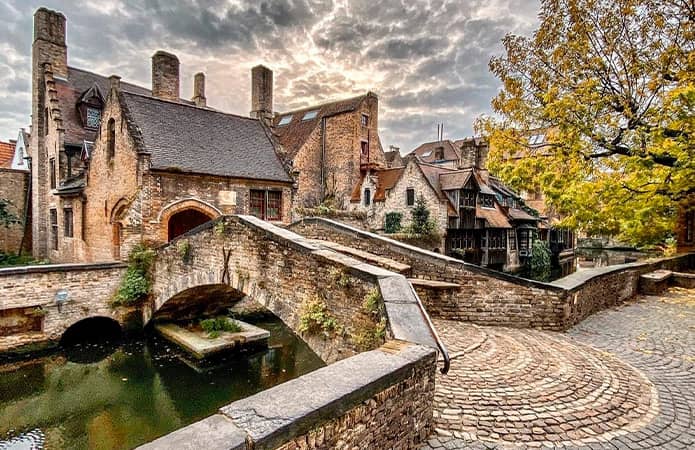 Puente de San Bonifacio en Brujas, Bélgica