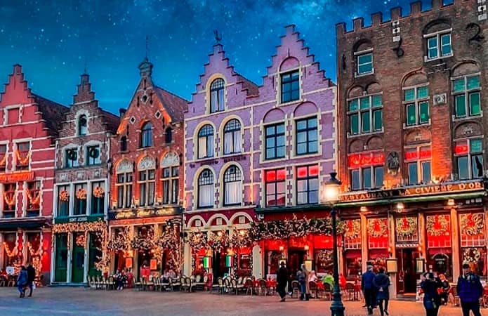 Plaza del Mercado de Brujas, Bélgica