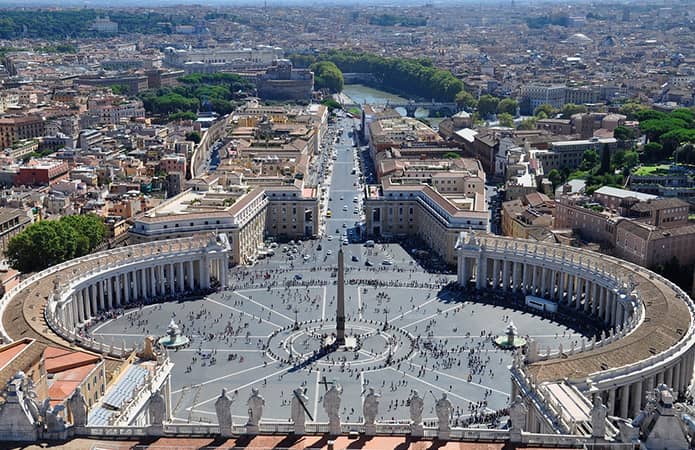 Plaza de San Pedro del Vaticano, Roma