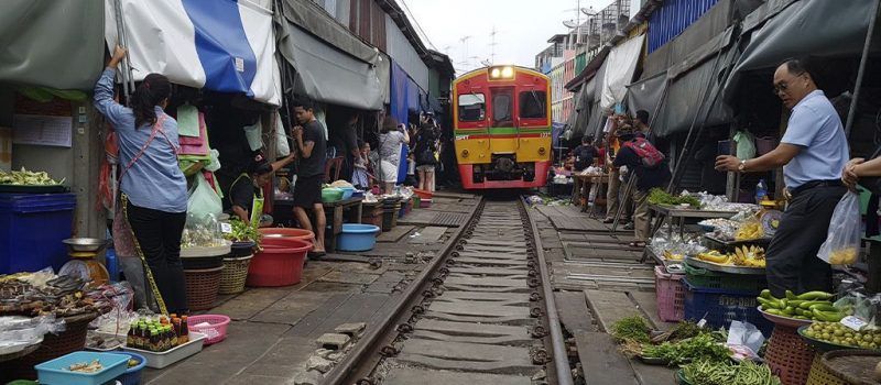 Mercado de Mae Klong, Bangkok - Tailandia