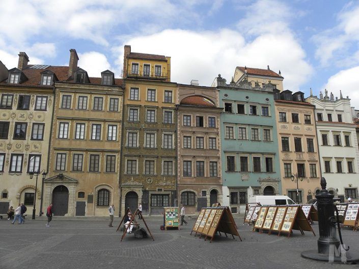 Qué ver en Varsovia, Polonia - Plaza del Mercado de la ciudad vieja de Varsovia