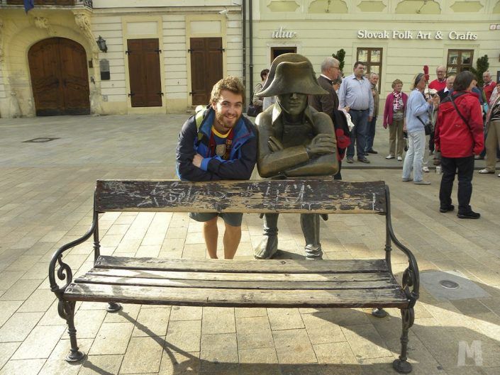 Estatuas de Bratislava - soldado del ejército de Napoleón