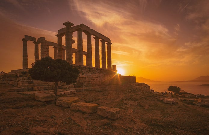 Cabo Sunión y Templo de Poseidón, Grecia