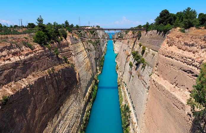 Canal de Corinto, Grecia