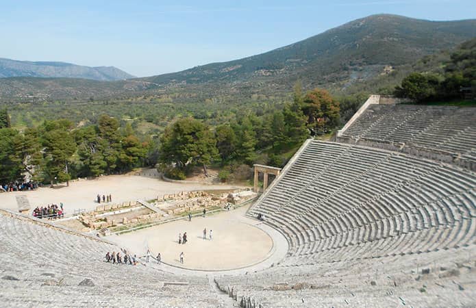 Teatro de Epidauro en Grecia